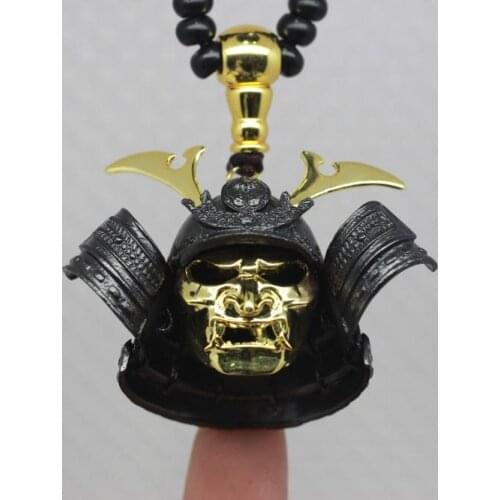 925 Sterling Silver Hijackers warrior pendant chain + bead chain Necklace Men Jewelry gift A5021