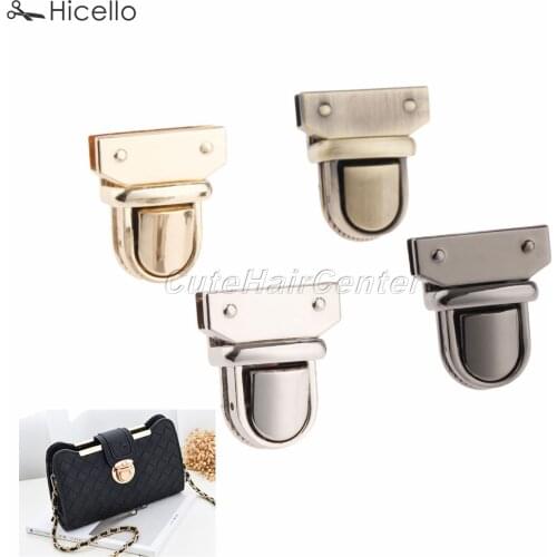 1Set Bag Clasp Lock Twist Turn locks Zinc Alloy 33*29mm for Luggage Leather Bags Clothing Shoes Sewing Accessories Craft Hicello