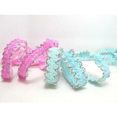 3 Yards 3/8 Inch Gimp Braided Woven Trim|Silver Scalloped Edge|French Gimp Braided|Scroll Braid Trim