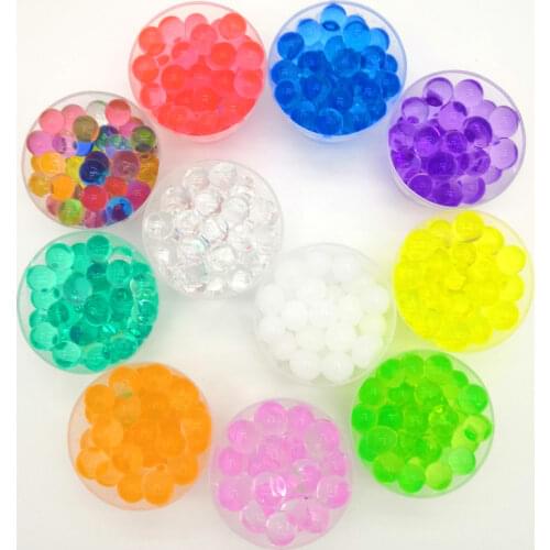 3000pcs/bag Crystal Soil Mud Hydrogel Water Children Beads Toy Balls G Gel Water Up Potted Kids Decoration Home Growing Wedding