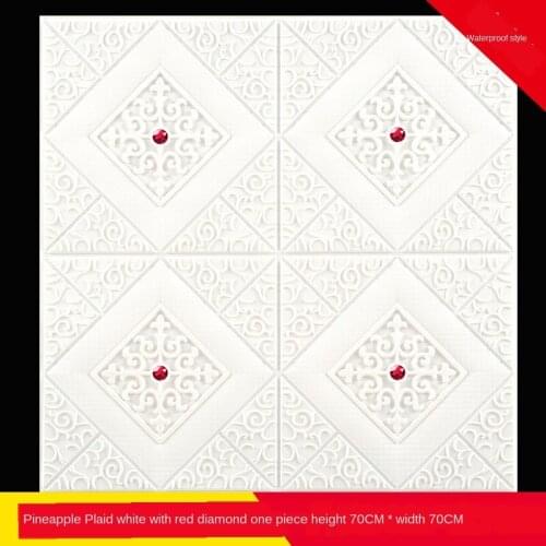 3D Wooden Wall Sticker Home Decor PE Foam Waterproof Wall Covering Self Adhesive Wallpaper For Living Room Bedroom 3D Wall Panel