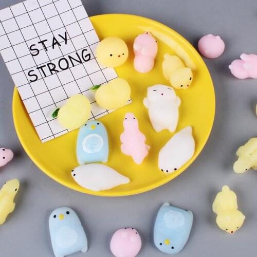 5-50pcs Squishy Toy Cute Animal Antistress Ball Squeeze Mochi Rising Toys Abreact Soft Sticky Stress Relief Toys Funny Xmas Gift