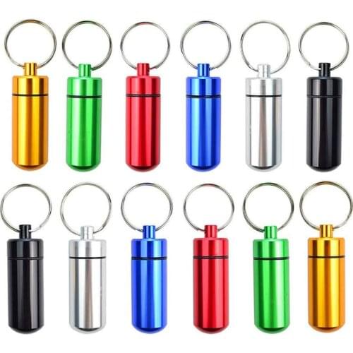 5 PCS Aluminum Alloy Sealed Waterproof Bin Waterproof Medicine Box Waterproof Survival Tank For Outdoor Use