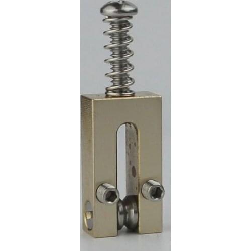 Guyker 6PCS 10.5mm/10.8mm Guitar Roller Bridge Saddles Brass Tremolo System Bridges Tailpiece Set Fender Tele Strat