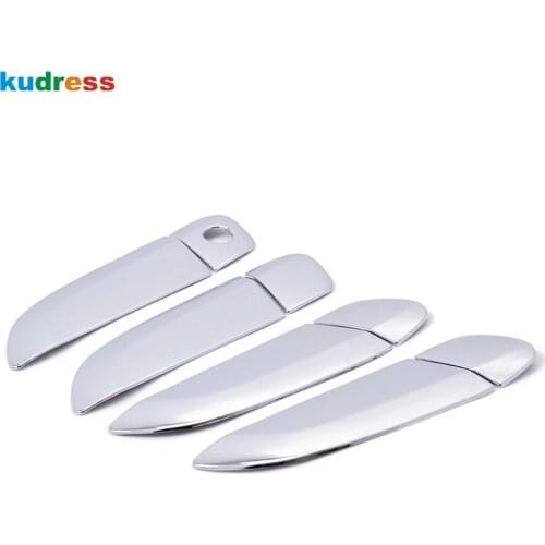 For Chevrolet Chevy SAIL 2010-2011 ABS Chrome Door Handle Protector Cover Trim Outside Handle Cover Grip Covers 8 PCS