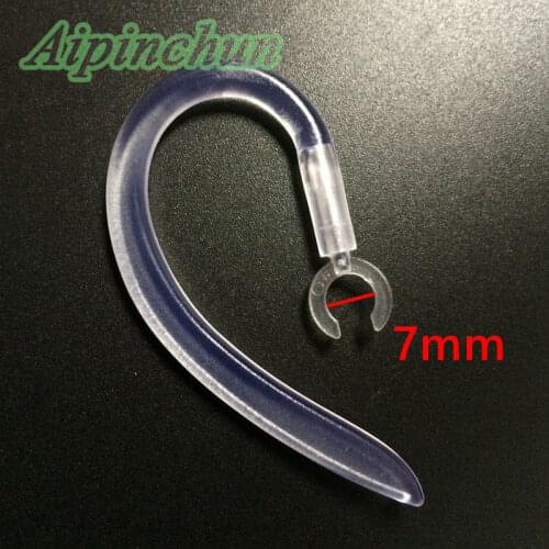 Aipinchun 3Pcs/Lot 7mm 360 Degree Rotary Telescopic Silicone Earhooks Earloops Ear Hooks Loops For Bluetooth Headset Headphone