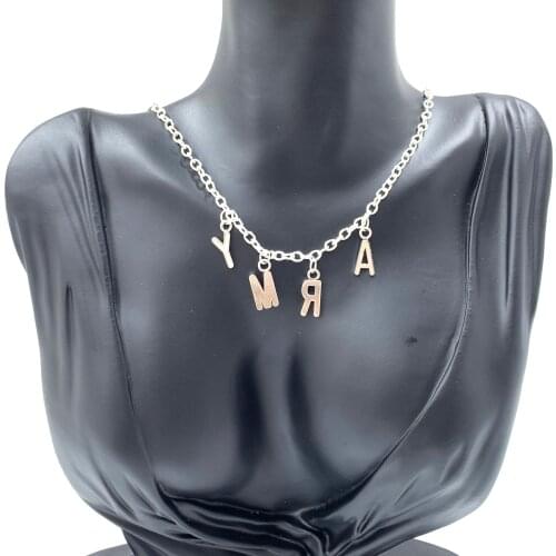 BFF Jewelry KPOP Bangtnn Boys Jin SUGA j-hope Jimin Pendant Necklace ARMY Choker Necklace Women Men Love Yourself Accessor