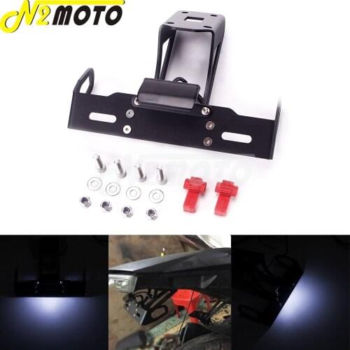 Motorcycle LED Fender Eliminator License Plate Light Holder w/ Mounting Bracket For KAWASAKI Z 1000 1000SX NINJA 1000 2010-16