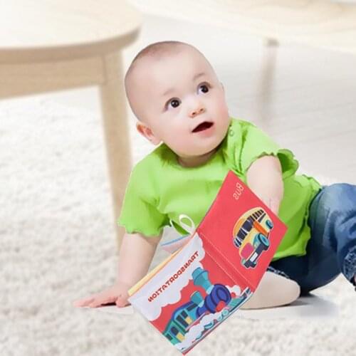 Baby Cloth Books Set Soft Infant Baby Quiet Books Educational Stroller Rattle Toys Bebe Early Learning Educational Toy