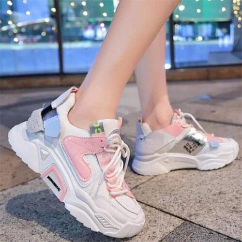 2021 Designer Womens Casual Shoes Thick-soled Breathable All-match Womens Sneakers Shoes Fashion Color Matching Womens Shoes