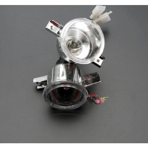 Chinese Atv Quads Front Head Light 3 Wires Small Round Headlight For 50cc 70cc 90cc 110cc 125cc Utility style
