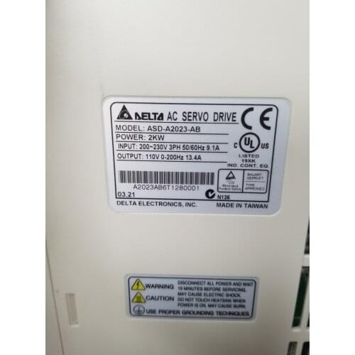 ASD-A2023-AB servo driver , used one, 85% appearance new , good working , free shipping