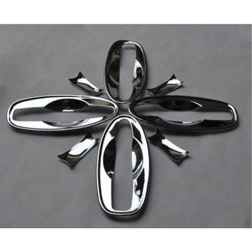 For Nissan Rogue X-Trail 2014 2015 2016 Car Styling Chrome Side Door Handle Bowl Cover Trim