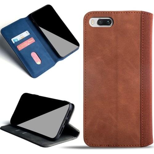 Leather Case for Xiaomi Mi A1 Mi5X Coque Flip Cover Card Holder Stand Have Magnets for Xiaomi Mi 5X Case funda