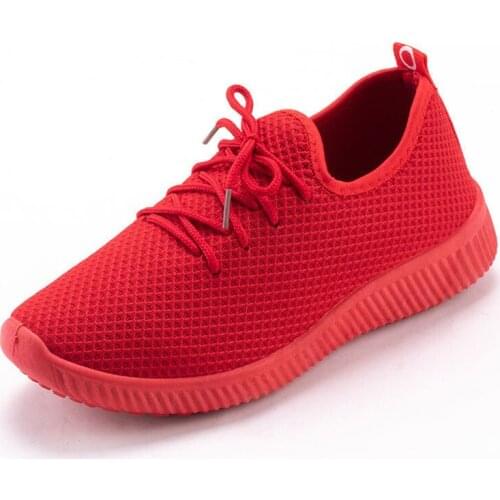 Sneakers Women Shoes Mesh Lace-Up Rubber Shoes For Women Lightweight Running Sport Snaekers Size 36-40 New 2020 women vulcanize
