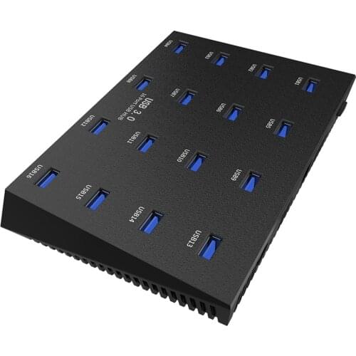 Ladagogo16 Port 2.0 USB Duplicator usb puertos 3.0pendrive usb flash drive for Bulk Copy with 5V 3A Power Supply