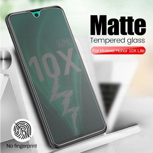 9d matte frosted anti-fingerprint protective glass for huawei honor 10x lite x10 10xlite 10 x light 6.67'' screen protector film