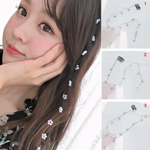 Sweet Style Hair Comb Long Hair Flower Braided Headdress Small Streamline Hairpin for Women Girls d88