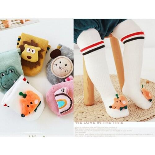 Cartoon Cute Baby Stocking Anti-Slip Long Tube Cotton Stocking for Kids Boys Girls