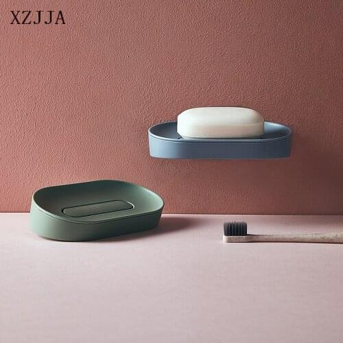 XZJJA Bathroom Wall Mounted Soap Holder European Style Shower Drain Soap Tray Soap Organization Container Bathroom Accessories