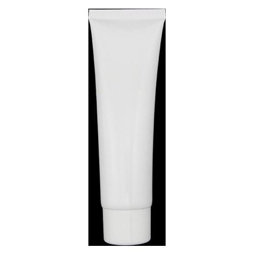 Wholesale100pcs/lot 50ml round white empty soft tube, cosmetic empty tube, cream tube with injection cap