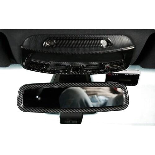 Fit for MKC 14-19 interior mirror decoration for MKC interior rearview mirror modified carbon fiber trim strip