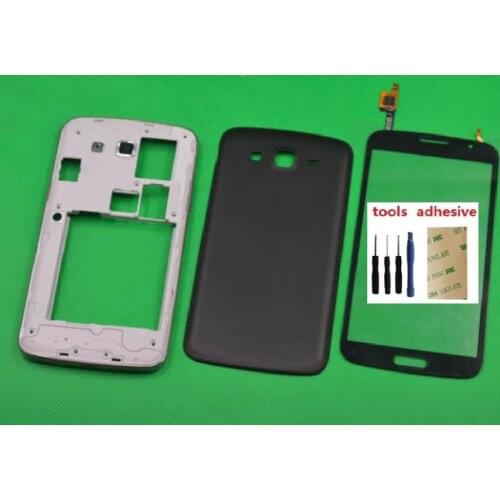 Full Housing Front Chassis Frame Side Button +Battery Cover+Touch Screen Digitizer For Samsung Galaxy Grand 2 G7102 G7105 G7106