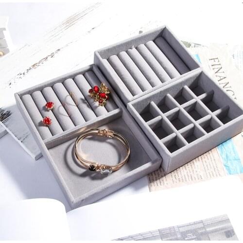 Hot Drawer DIY Rings Bracelets Gift Box Jewelry Storage Tray Jewellery Organizer Earrings Holder Small Size Fit Most Room Space