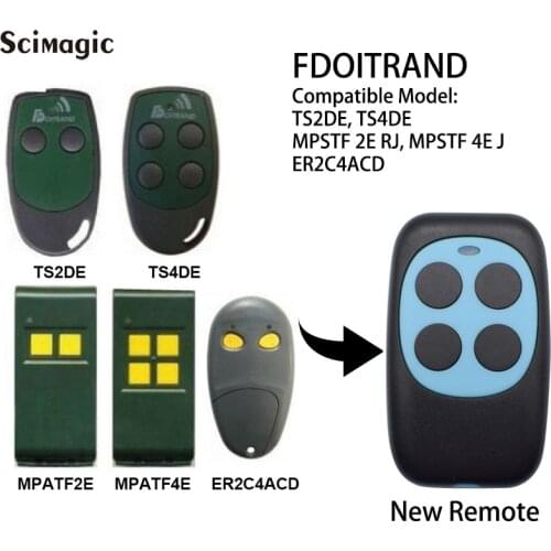 Fdoitrand Compatible remote control 433MHz hearty doitrand ts4de ts2de mpstf 2e rj mpstf 4e rj garage door opener command