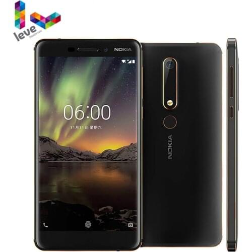 Nokia 6.1 TA1050 Single SIM 4G Android SmartPhone 3GB 32GB Snapdragon 630 Octa core 5.5" 16MP 8MP Unlocked Mobile Phone