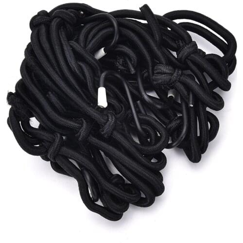 JETTING Motorcycle 6 Hook Mesh Bag String Bag Sundries Net Rope Luggage Bungee Holder Motorcycle Accessories 1pcs