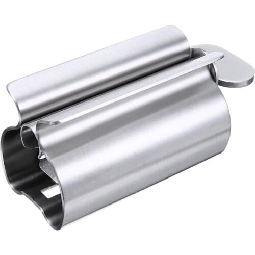 Rolling Toothpaste Squeezer Tube Toothpaste Dispenser Stainless Steel Facial Cleanser Squeezer Clips Bathroom Accessories