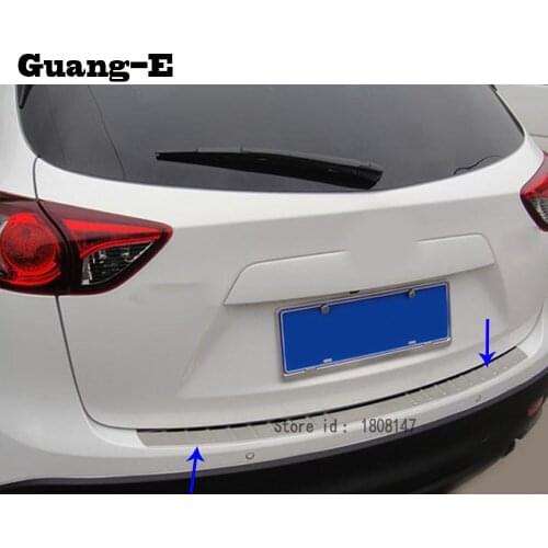 Stainless steel Back Rear Pedal Door Scuff Plate Frame outside Threshold Trunk for Mazda CX-5 CX5 2nd Gen 2017 2018 2019 2020