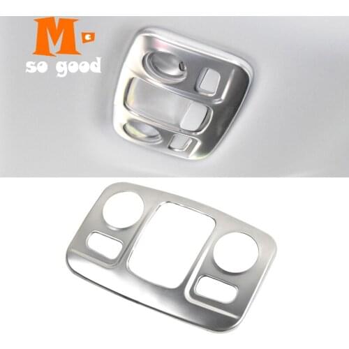 For Peugeot 3008 GT 5008 2nd Stainless Steel Back Tail Rear Reading Light Lamp Trim Frame Cover 2016 2017 2018 accessories
