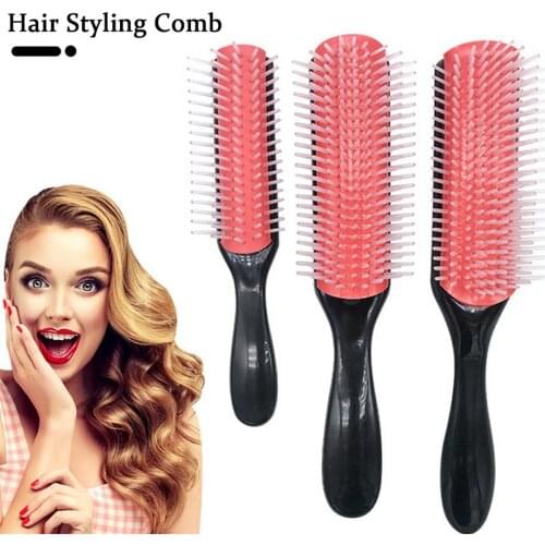 1PC Hair Styling Brush Wheat Straw Detangle Hairbrush Salon Hairdressing Straight Curly Hair Comb Women Hair Brush Soft