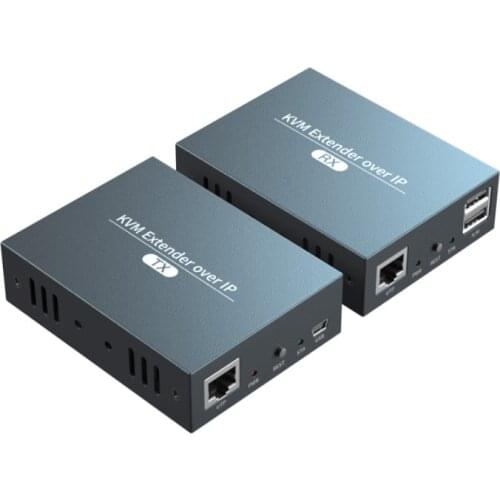 2021 HDMI KVM Extender Over IP RJ45 Ethernet Network KVM Extender USB HDMI 200M Over UTP/STP KVM Extender CAT5 CAT6