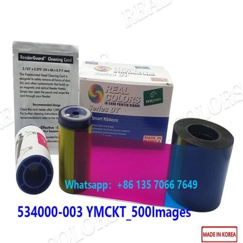 5Pieces Compatible Datacard 534000-003 YMCKT 500 Images Datacard SP75 Card Printer Ribbon