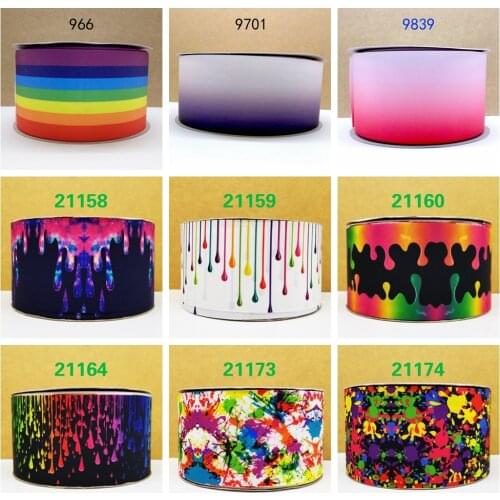 Free shipping 10 yards cartoon printed grosgrain ribbon 966