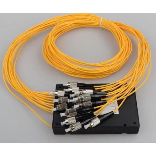 Free Shipping 1x16 PLC Fiber optical splitter single mode PLC optical splitterFC /UPC 1x16 3.0MM PLC optical splitter FC UPC