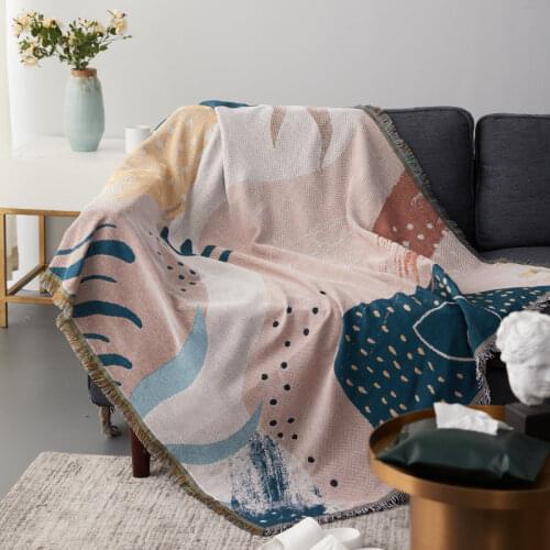 Bohemian Throw Blanket for Bed Travel Camping Bedcover Bedspread Ethnic-Style Geometry Retro Tapestry Sofa Cover Floor Mat