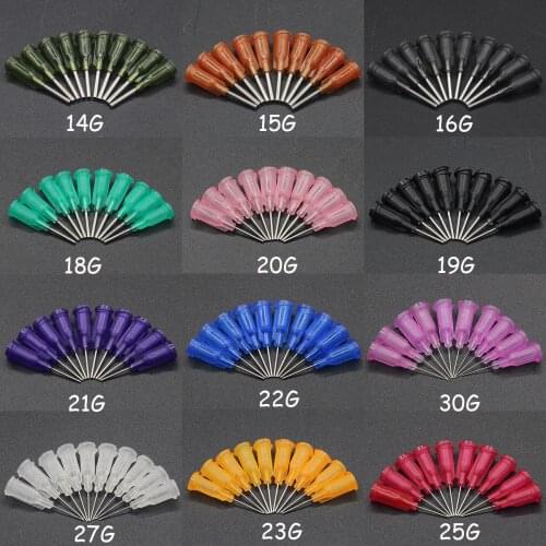 Chuilian Precision passivated S.S. Dispense Tip with PP Safetylok hub, 0.5" Tubing Length glue dispenser needles DropShipping