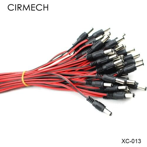 CIRMECH 5.5 * 2.1mm compatible with 5.5 * 2.5mm DC plug power cord head with 20 cm