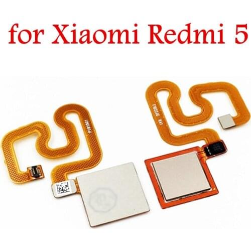 For Xiaomi Redmi 5 fingerprint scanner Home Button Flex Cable Touch ID Sensor Return Flex Cable Repair Parts