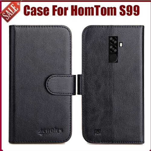 Hot Sale! HomTom S99 Case New Arrival 6 Colors High Quality Flip Leather Protective Phone Cover For HomTom S99 Case