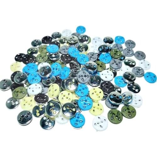 HL 30/50/150PCS 11MM New Plating Buttons Synthetic button Flatback DIY Apparel Sewing Accessories Shirt