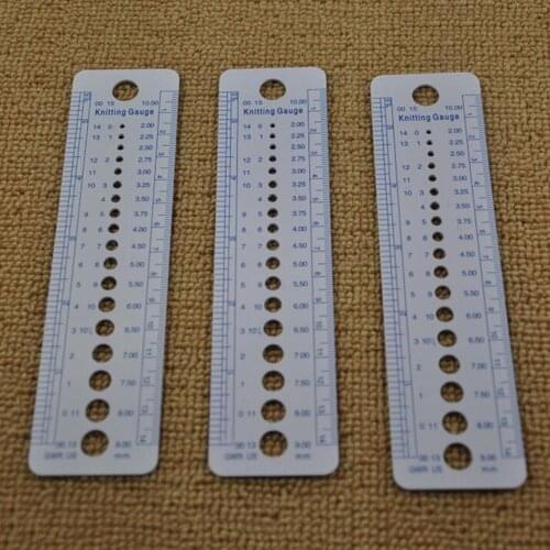 Needle Gauge Inch Sewing Ruler 2-10mm Size Knitting Tool Measuring Clothing Needlework DIY Accessories