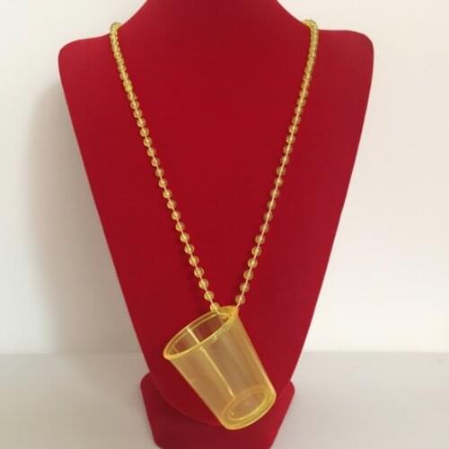 Cup Necklace Beads Pendant Beer Container Irish National Folk Festival Rave Party Saint Patricks Day Game Canival Supply