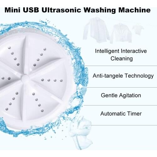 Mini Washing Machine Portable Personal Rotating Washer with USB Cable Convenient for Travel Home Business Trip