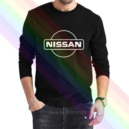 New Nissan Logo Classic Black T-Shirt 2021 Newest Summer Mens Long Sleeve Popular Tees Shirt Tops Novel Unisex