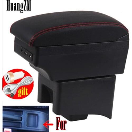Armrest Box For Volkswagen VW Vento Polo V 2009-2020 Polo Vivo Center Centre Console Storage accessories with USB